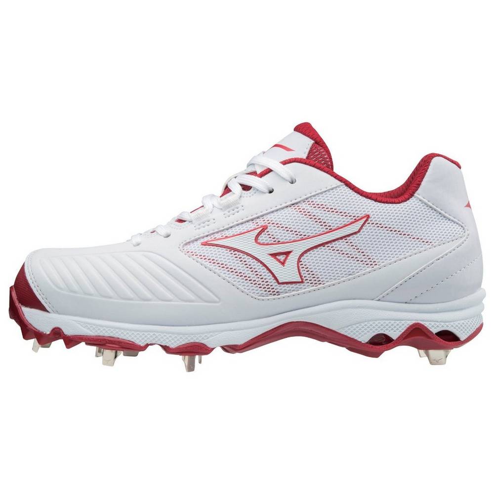 Zapatillas Sofbol Mizuno 9-Spike Advanced Sweep 4 Bajas Metal Mujer Blancas/Rojas Comprar UVGT-16209